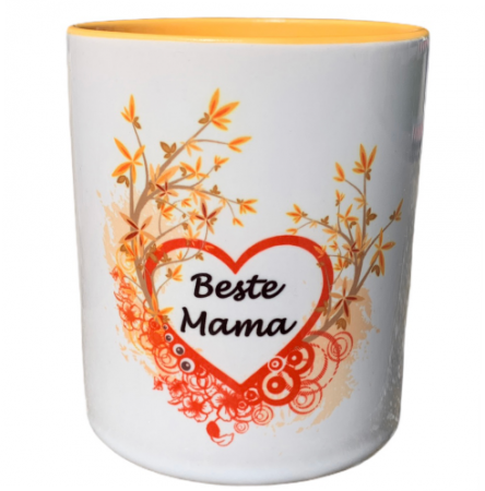 Beste Mama Tasse Blumen